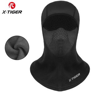 X-Tiger Winter Skiing Mask Fleece Thermal Keep Watwindproof Cycling Face Mask Sport Skate Snowboard Hat Balaclava Headwear 231229