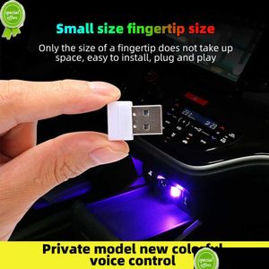 Dekorative Lichter Auto Licht Mini USB LED Innenatmosphäre Notbeleuchtung PC Colorf Lampe Zubehör Drop Lieferung Handys Moto DHC4B