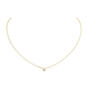 Ожерелья с подвесками Дизайнерские ювелирные изделия Diamants Legers Diamond Damour Love Ожерелье для женщин и девочек Collier Bijoux Femme Rop Delivery Pen Dhihk