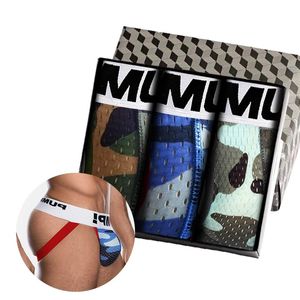 Majaki 3PCS Oddychające stringi gejowskie i g smyk majo nowe bawełniane smyk seksowne mężczyzn bielizny jockstrap majtki Wysoka jakość