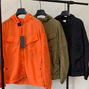 Erkek Ceketler Tasarımcı Ceketler Erkekler CP Ceket Bahar ve Sonbahar Günlük Spor Fermuarı Uzun Kollu Kapşonlu Delme Ceket Man Ceket