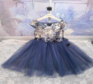 Индивидуальный стиль, детское свадебное платье для девочек, платья с блестками и цветами для маленьких девочек, модная детская одежда высокого качества h6746625