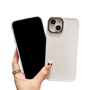 Custodie per cellulari Custodie morbide in TPU placcatura di lusso per Iphone 14 Pro Max 13 12 11 XR XS 8 7 Custodia Iphone14 Plus Galvanotecnica Metallic Smart Cover posteriore per cellulare Pelle 8E0Z