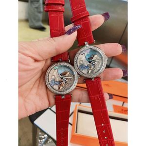 Van Causal lady G impermeabile Cleefly Orologio da polso Vanly Luxury bear Moda Donna Orologio squisito avanzato per donna temperamento alla moda al quarzo 09 MK7P