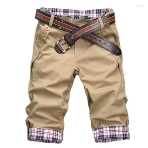 Männer Shorts Koreanische Mode Sommer Mens Casual Slim Fit Kurze Männer Streetwear Cargo Knie Länge Männliche Kleidung