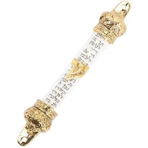 Curtain Bible Crown Scroll Je Gifts for Women Reel Religious Door Mezuzah Metal Hannukah