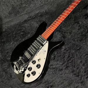 Heißer Verkauf gute Qualität 325 E-Gitarre, Tremolo-System, schwarze Farbe, Lindenholzkorpus, Palisandergriffbrett, 6 Saiten Guitarra, kostenloser Versand - Musikinstrumente