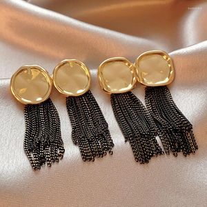 Dangle Earrings Arrival Statement Square Fold Chain Tassel For Women Fashion Punk Jewelry Party Gifts