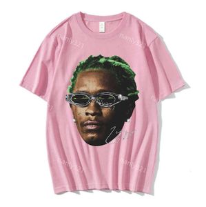 24 Herren T-Shirts Rapper Young Thug Grafik T-Shirt Männer Frauen Mode Hip Hop Street Style T-Shirt Sommer Casual Kurzarm T-Shirt Übergroß