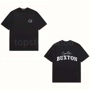 T-shirt maschile Cole Buxton Summer Spring Green Green Grey Bianco Maglietta Bianca Uomini Donne di alta qualità Slogan Slogan Top Top con Tag E5