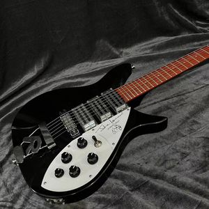 Hot Sell Backer 325 Electric Guitar, R Tail Bridge, Black Color, Basswood Body, 6 Strings Guitarra, GRATIS frakt --- Musikinstrument