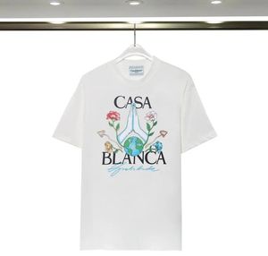 TシャツメンズデザイナーカサブランテスファッションメンカジュアルTシャツマン衣料品デザイナーTシャツテニスクラブショーツスリーブ服l