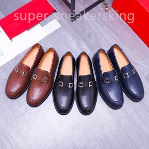 Kaliteli Elbise Ayakkabı Erkek Marka Moda Loafers Klasik Orijinal Deri Erkek İş Ofis Çalışması Resmi Ayakkabı Tasarımcı Partisi Düğün Düz Ayakkabıları Boyut 38-45