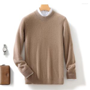 Maglioni da uomo invernali in lana stile classico business casual pullover maglione a collo alto mezzo camicia con fondo solido di marca maschile