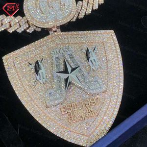 Master Rocks Jewelry Hip Hop Vvs Iced Out Sterling Sier Custom Moissanite Pendant