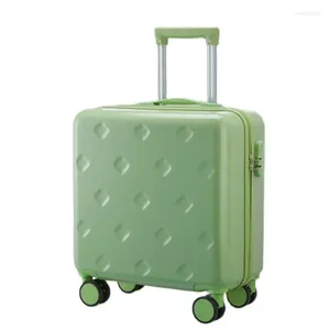 Suitcases XZAN Trolley Luggage Female Lightweight 18'' Boarding Case Students High Quality Ultralight And Silent Travel Suitcase