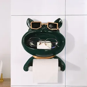 Badtillbehör för hållare monterat kök en enda rull eller rolig dispenser papper djur dekoration vägg toalett