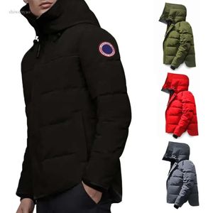 Designer Winter Down Jacka Canada Men Women Canadian Fashion Trend Hooded Parkas Goose Lovers förtjockad värme Fjäder varm utomhusrock123