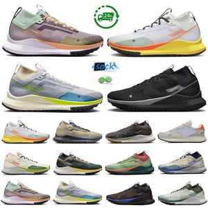 Pegasus Trail 4 Men Women Running Shoes React Sneaker Barely Grape Orange Black Wolf Grey Volt Bone Smoke Peach Cream Coconut Milk Mens Trainers Sports Sneakers 5.5-11