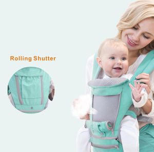 Andningsbar ergonomisk baby ryggsäck bärbar spädbarn baby känguru hipseat högar baby sling wrap 231230