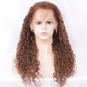 Peruki #30 Indian Human Hair koronkowe peruki przednie z włosami dla niemowląt Preucked Water Fave Peruka dla czarnych kobiet