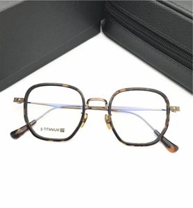 Varumärkesdesigner Optiska glasögon Frame Fashion Retro Polygon Titanium Eyeglasses Ramar för män Kvinnor Myopia Glasögon Hög kvalitativt E2731960