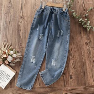 Hosen Schule Jeans für Mädchen Kleidung Teenager Denim Hosen Kinder Kinder Frühling 5 6 7 8 9 10 12 14 Jahre