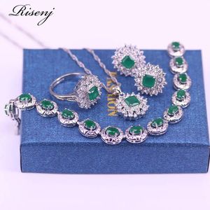 Sets Malay Jade 925 Sterling Silber Schmuck Set Für Frauen Stud Ohrringe Ring Halskette Mit Armband Kostenloser Versand