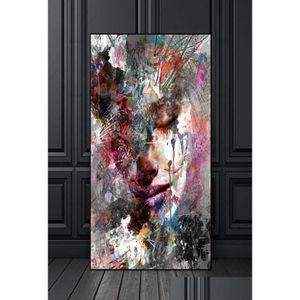 Paintings Canvas Painting Wall Art Pictures Prints Colorf Woman On No Frame Home Decor Poster Decoration For Living Room1198726 Drop Dhkvu