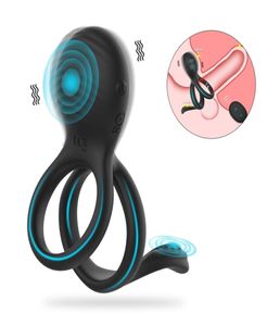 Wireless Remote Control Penis Rings 7Frequency Vibrator Cock Ring Anal Clitoris Stimulation Sex Toys For Par Adult Products 21196353
