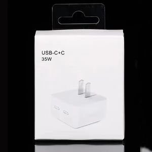 PD 35W شحنات مزدوجة USB C PORT PORT ADAPTER FARCH FARCHING US EU WALL SILP ACHTRACH