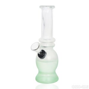 Bong in vetro spesso Bong con bicchiere pesante, giunto spesso dritto con collettore, pipa ad acqua classica per fumatori