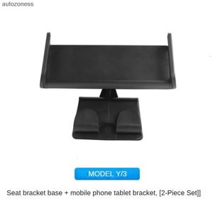 Новый держатель для телефона на заднем сиденье, крючок для модели Tesla 3 Y, вращающаяся на 360 градусов подставка, автоматический кронштейн для подголовника для планшетных ПК, iPad Mini, поддержка