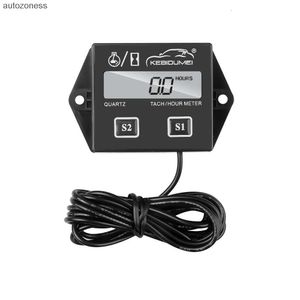 Car Electronics timers Motorcycle Engine tach Hour Meter Gauge Digital LCD Display Tachometer For Moto Marine Boat Motor Stroke Engine Car