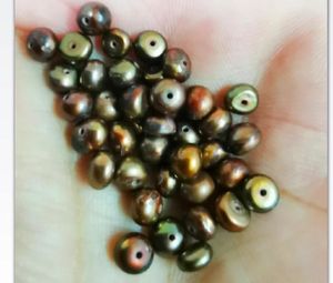 Armband grossist 20st runt 5 mm naturlig hav äkta choklad lös pärlpärlor smycken diy halsband armband full borrat