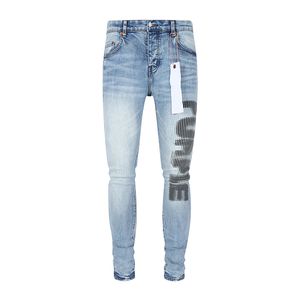 Jeans roxo designer calças homens jeans homens jeans designer calça para homens preto 223 novo estilo bordado auto cultivo e pés pequenos moda mulheres 311