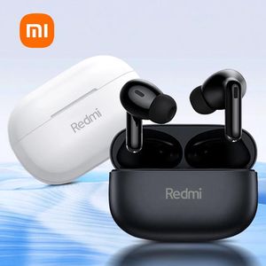 Fones de ouvido Xiaomi Bluetooth Earbuds sem fio Redmi TWS Bluetooth Headphones estéreo Headset à prova d'água Controle de toque com microfone HD