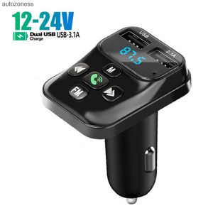 New Other Auto Electronics Car Charger FM Transmitter Bluetooth Audio Dual USB Car MP3 Player autoradio Handsfree Charger 3.1A Fast Charger Support TF card