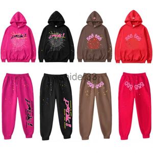 SP5der Young Thug 555555 Mens Hoodies Sweater Sweatshirts Black Brown Spider Hoodie Sweatshirt Real Photo Tracksuit Web Pullovers Hoody Sweatpants S 4M1K