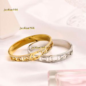 Designer pulseira presente bangle atacado clássico pulseiras mulheres bangle designer de luxo pulseira cristal 18k banhado inoxidável amantes do casamento presente jóias 2024