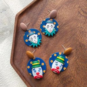 Stud Stud Dangle 2024 Chandelier Exaggerated Cartoon Circus Drop Earrings For Women Girls Funny Halloween Hiphop Cute Fashion Jewelry B