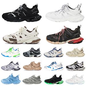 2024 Designer Casual Shoes Track 3.0 Men Women Triple White Black Track Sneakers Tess Goma Leather Training Nylon Printed Platform Outdoor Sneakers 36-45