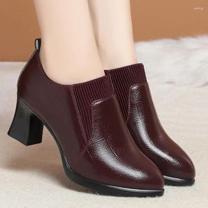 Scarpe eleganti Mamma Taglie forti 35-41 Décolleté per donna Lavoro d'ufficio Sofe Tacchi alti 6 cm Scarpe casual donna nera Donna