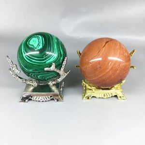 Dekorativa plattor legering Display Stand for Crystal Glass Balls Pography Magic Sphere Globe Egg Holder