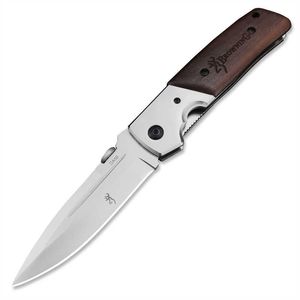 Coltello da tasca pieghevole DA50 con manico in legno da campeggio Coltelli EDC per autodifesa da caccia tattici esterni