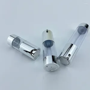 Lagringsflaskor yuxi 15 30 50 ml högkvalitativ guld silver lotion spray vakuum flaskespätera vätska