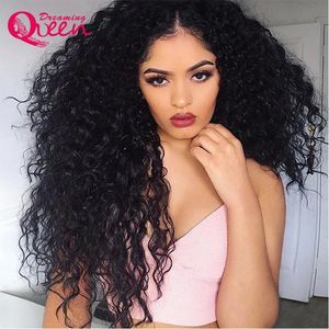 Wigs 130% Density Water Wave Full Lace Human Hair Wigs For Black Women Pre Plucked Brazilian Virgin Hair Bleached Knots