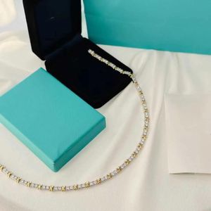 Chains Luxury Schlumberger Pendant Necklaces Chains Brand Designer S925 Sterling Silver Cross Zircon Short Choker For Women Jewelry