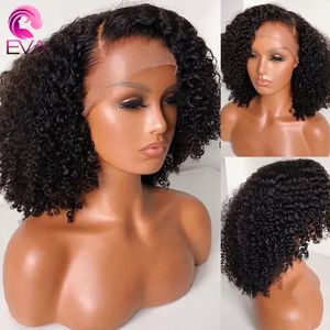 Perucas parte livre curto bob afro kinky encaracolado perucas brasileiras 13x4 peruca sintética dianteira do laço para preto feminino pré arrancado