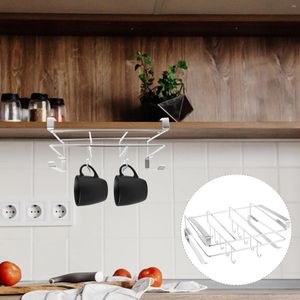 Kök förvaringsskåp rackhängare hängande arrangör mugghållare under muggar rostfritt stål underlägsen stans gratis